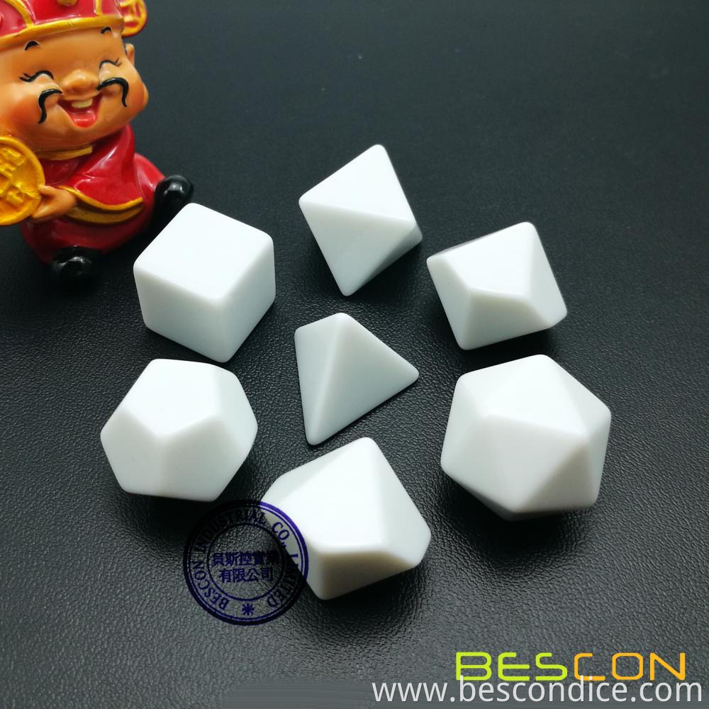 Blank Polyhedral Rpg Dice Set 1 Blank Polyhedral Rpg Dice Set 1